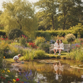 Der Garten im Sommer: In voller Blüte