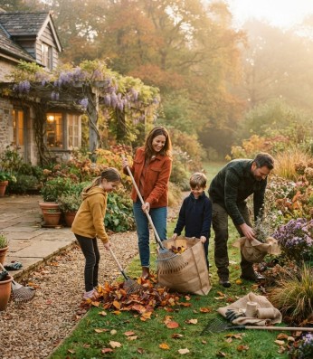 Gartenarbeit im Herbst